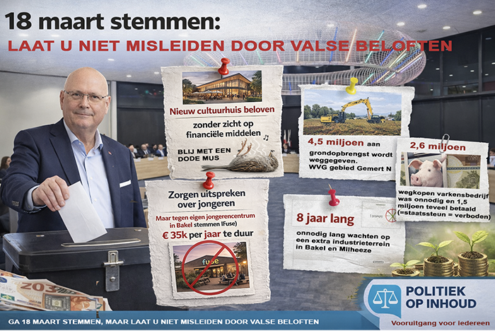 18 maart stemmen, laat u niet misleiden door valse beloften