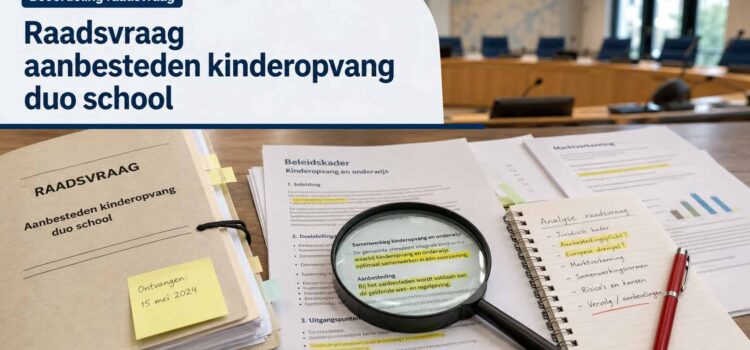 EU aanbesteding kinderopvang DUO school